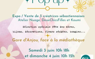 Vente éphémère – Pop up 03 & 04 juin – St Sébastien sur Loire