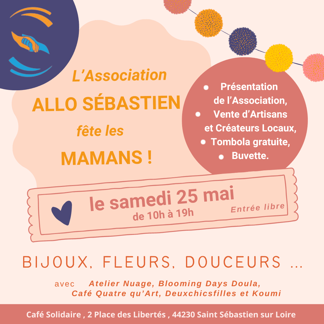 flyer pour la vente éphémère "fête des mères" à st sébastien sur loire