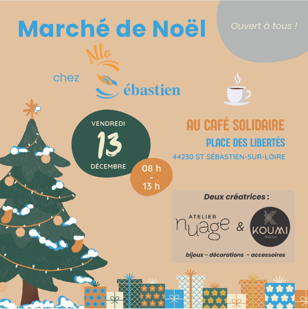 flyer pour un marché de noel